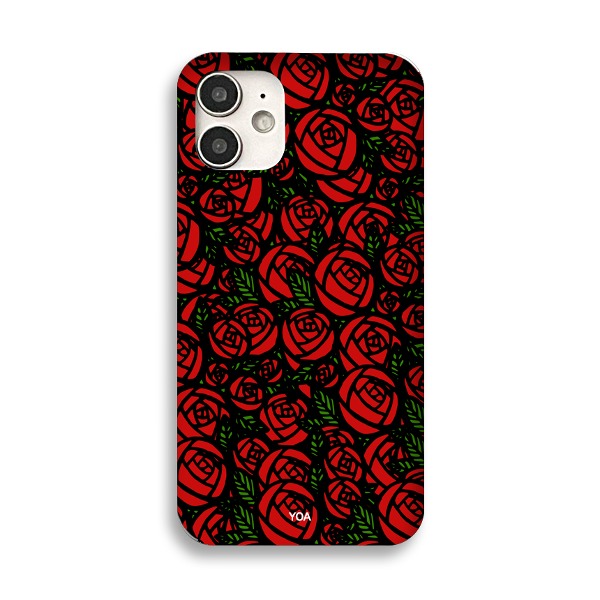 玫瑰图案苹果手机galaxy哑光保护套